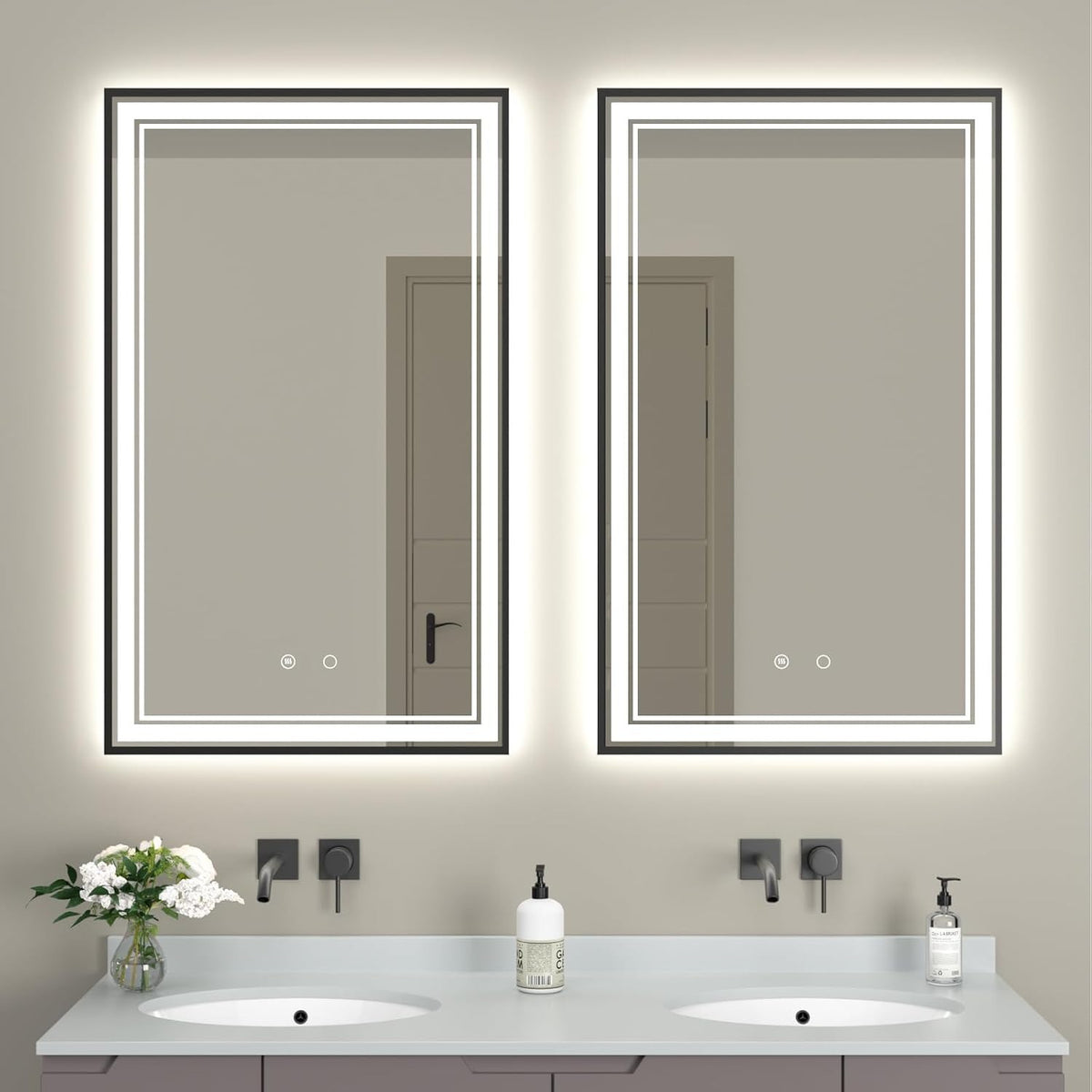 OSEMY 30" x 18" LED Bathroom Mirror with Lights