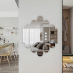 OSEMY 32" x 28" Modern Frameless Arched Wall Mirror for Home Decor
