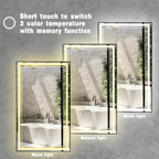 OSEMY 30" x 18" LED Bathroom Mirror with Lights