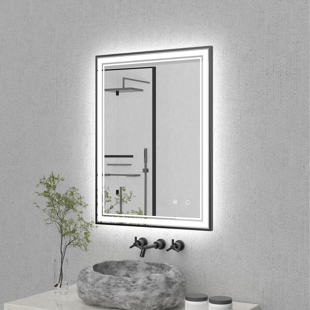 OSEMY 30" x 18" LED Bathroom Mirror with Lights