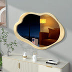 OSEMY 32" x 28" Modern Frameless Arched Wall Mirror for Home Decor